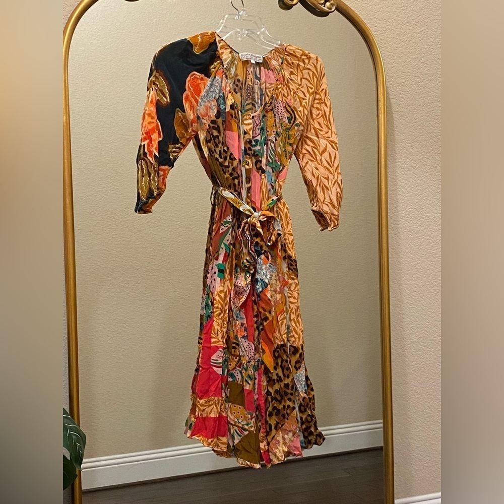 Geisha Designs Collage Midi Dress Size L - Picture 6 of 9